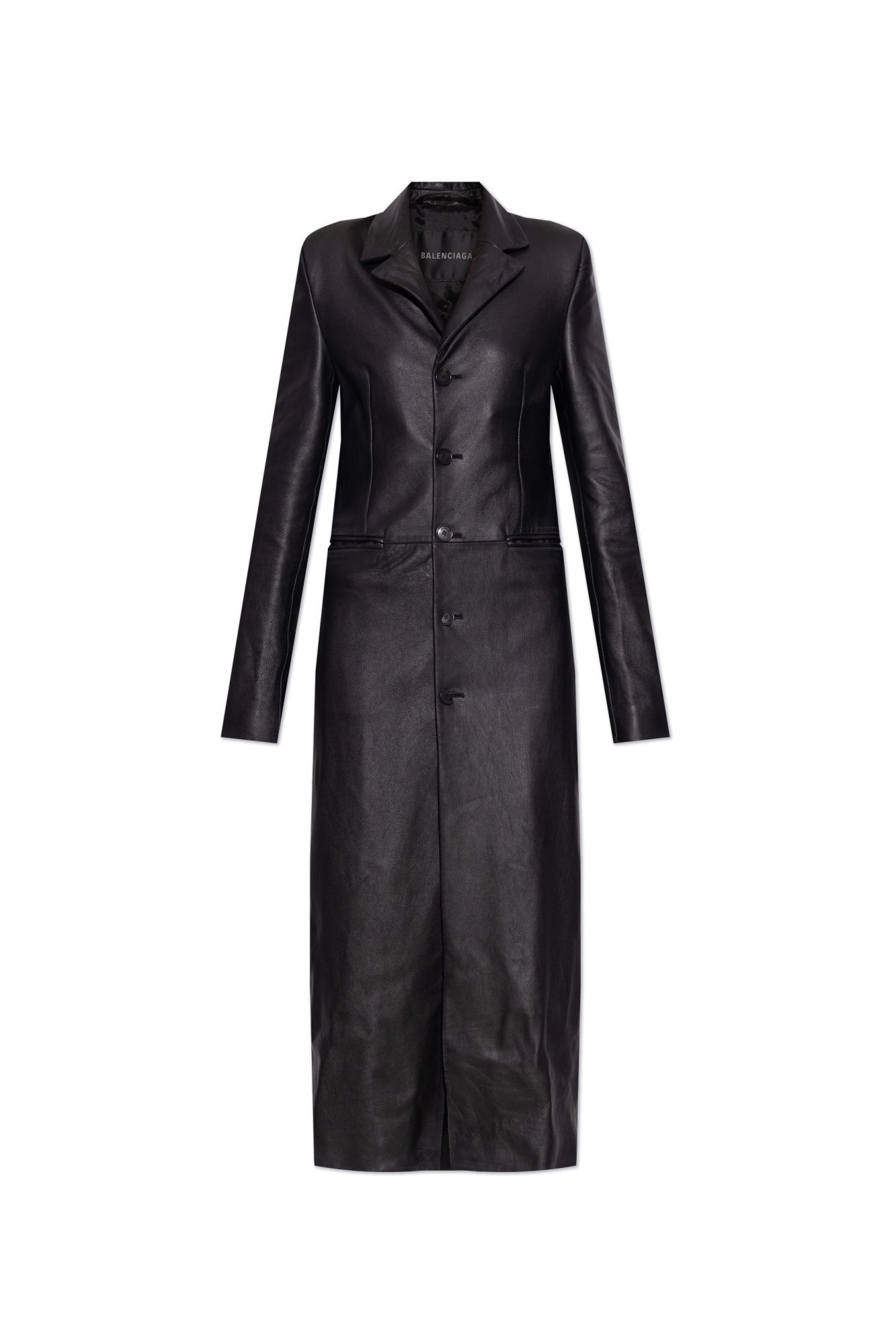 Black Leather coat Balenciaga - Vitkac AS